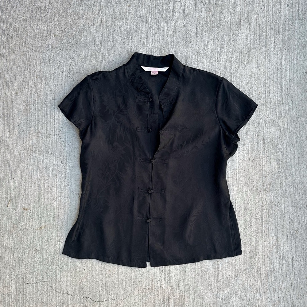 1999 victoria’s secret black silk top